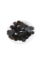 Siyah 16 mm Yandan Delikli Plastik Pul Payet 30 Gr (Tülbent, Oya, Havlu Malzemesi)