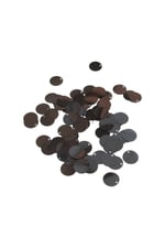 Siyah 16 mm Yandan Delikli Plastik Pul Payet 30 Gr (Tülbent, Oya, Havlu Malzemesi)