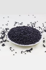 Siyah 3 mm Plastik İnci Boncuk Takı Aksesuar Malzemesi (25 Gr)