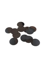 Siyah 4 cm Yandan Delikli Plastik Pul Payet 17 Gr (Tülbent, Oya, Havlu Malzemesi)