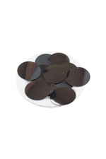 Siyah 4 cm Yandan Delikli Plastik Pul Payet 17 Gr (Tülbent, Oya, Havlu Malzemesi)