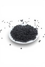 Siyah 4 mm Dünya Akrilik Boncuk Aksesuar Takı Malzemesi (25 Gram)