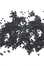 Siyah 4 mm Dünya Akrilik Boncuk Aksesuar Takı Malzemesi (25 Gram)
