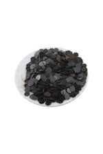 Siyah 8 mm Yandan Delikli Plastik Pul Payet 30 Gr (Tülbent, Oya, Havlu Malzemesi)