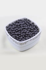 Siyah Cam İnci 6 mm Boncuk Aksesuar Takı Malzemesi (30 Gr 105 Adet)