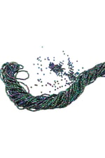 Siyah Janjan 3 mm Plastik Boncuk Aksesuar Takı Malzemesi (25 Gr)