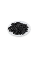 Siyah Uzun Boru 12 mm Boncuk 100 Gr
