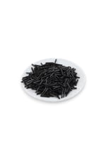 Siyah Uzun Boru 14 mm Boncuk 40 Gr