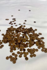 Sütlü Kahve 6 mm Yandan Delikli Pul Payet 25 Gr (Tülbent, Oya, Havlu Malzemesi)