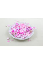 Toz Pembe Düz Doğal Taş Boncuk 15-25 mm Boyutlarında (25 Gram Yaklaşık 35 Adet)