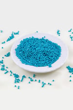 Turkuaz 3 mm Plastik İnci Boncuk Takı Aksesuar Malzemesi (25 Gr)