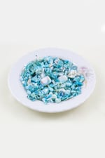 Turkuaz Yamuk Doğal Taş Boncuk 10-15 mm Boyutlarında (25 Gram Yaklaşık 45 Adet)