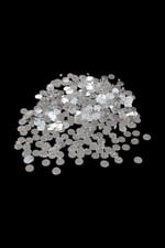Yandan 8mm Delikli Gümüş Pul Payet (30 Gr 175 Adet)