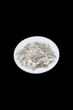 Yandan Delikli 10x6 mm Yaprak Gümüş Pul Payet ( 50 Adet)