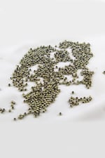 Yeşil Gri 3 mm Plastik İnci Boncuk Takı Aksesuar Malzemesi (20 Gr)