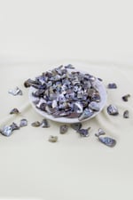 Yeşil Kahverengi Yamuk Doğal Taş Boncuk 15-25 mm Boyutlarında (25 Gram Yaklaşık 45 Adet)
