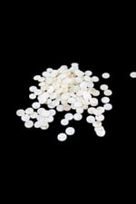 Yuvarlak Yandan 11 mm Delikli Sedef Boncuk (40 ADET)
