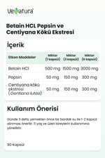 Betain HCL Pepsin ve Centiyana Kökü