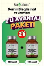 Demir Bisglisinat Vitamin C 90 Kapsül 2 Adet