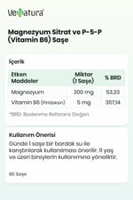 Magnezyum Sitrat ve P-5-P (Vitamin B6) Saşe