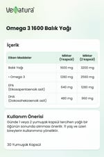 Omega 3 1600 Balık Yağı 30 Kapsül 2 Adet
