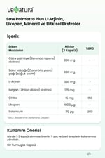 Saw Palmetto Plus L-Arjinin, Likopen, Mineral ve Bitkisel Ekstreler
