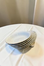 Porland Porselen Altın Yaldız Çukur Yemek Tabağı 20 cm 6 Adet