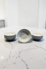 Porland Porselen Beyaz Anadolu 17 cm Çukur Yemek Tabağı 12 Adet