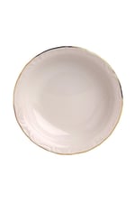 Porselen 12'li Altın Yaldız 20 Cm Çukur Tabak Prl010