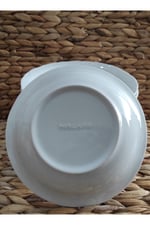 PORSELEN ANADOLU BEYAZI 12 ADET 19 CM (BÜYÜK) ÇUKUR YEMEK TABAK