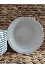 Porselen Anadolu Beyazı 6 Adet 16 Cm Çukur Yemek Tabak
