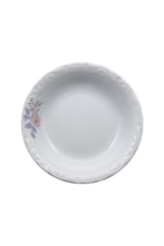 Porselen Melodi Çukur Tabak Çiçek Desenli Küçük Boy Çerezlik 14cm 6lı