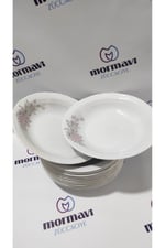 PORSELEN RÜYA 19 CM 12 ADET ÇUKUR YEMEK TABAK