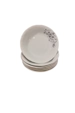 Prselen Yakamoz 19cm Çukur Tabak 6'lı