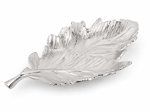 2Lİ DÖKÜM YAPRAK TABAK SILVER 5X48X24