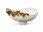 GOLDEN FLAWS AYAKLI KASE KREM GOLD 25X22X12 CM