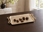 KEY ROSE GOLD DEKORATİF TEPSİ