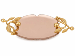 LEAF ROSE GOLD DEKORATİF TABAK KÜÇÜK BOY