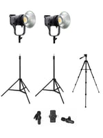 COBAC 200 Stüdyo Işığı (2) + 3 Mt Işık Ayağı (2) + 307 Tripod + V6 Mikrofon Işık Seti