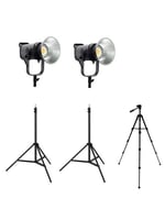 COBAC 200 Stüdyo Işığı (2) + 3 Mt Işık Ayağı (2) + 307 Tripod