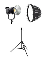 COBAC 300 Stüdyo Işığı (1) + 3 Mt Işık Ayağı (1) + SL70 Softbox (1) Işık Seti