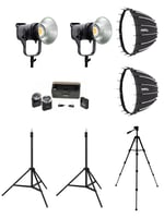 COBAC 300 Stüdyo Işığı (2) + 3 Mt Işık Ayağı (2) + SL90 Softbox (2) + 307 Tripod + M29 Mikrofon Işık Seti