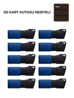Kingston DTXM 64GB USB 3.2 Gen.1 DataTraveler Exodia M Flash Bellek (10'lu Paket) + 12'li SD Kart Kutu Hediye