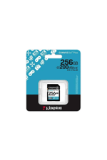 Kingston SDG4 256GB Canvas Go Plus Gen4 200MB-s C10 UHS-I U3 V30 Hafıza Kartı