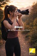Lens Hood Hb-32 Nikon Uyumlu Parasoley