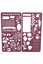 2'li Planner ve Journal Şablon Seti | Bullet Journal, Ajanda ve Scrapbook Stencil