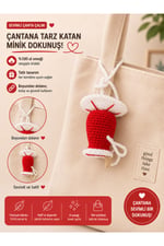 Amigurumi Mantar Çanta Çalmı | El Yapımı Çanta Süsü |