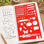 Bullet Journal Çok Amaçlı Planlama ve Dekoratif Çizim Şablonu