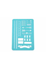 Bullet Journal ve Planlayıcı Çizim Şablonu – Journal Stencil Template