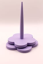 Çiçekli İp Tutucu , 17 cm Yün Tutucu